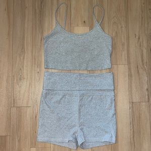 Forever 21 cropped tank top and shorts set. Large top and medium bottom